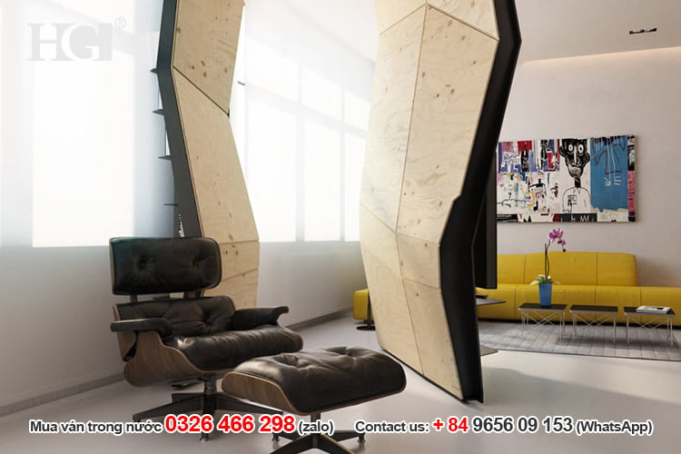 thiết kế vách ngăn độc lạ