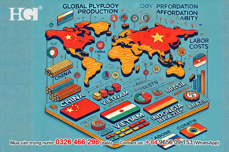 Which Country is Plywood the Cheapest