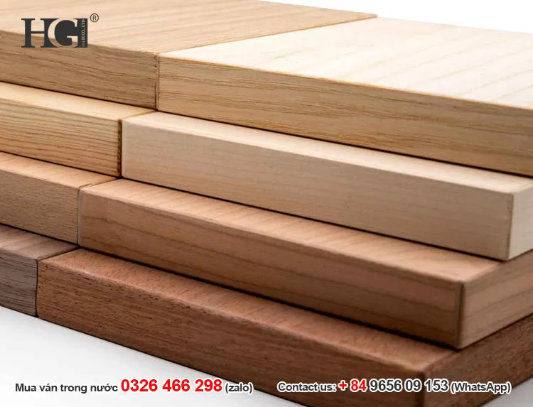 MDF dán vân veneer sồi