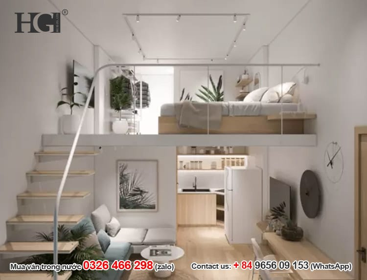 Gác lửng làm bằng bê tông