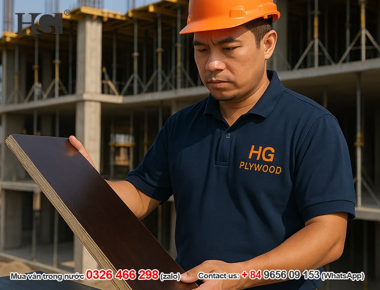 kiểm tra ván ép phủ phim