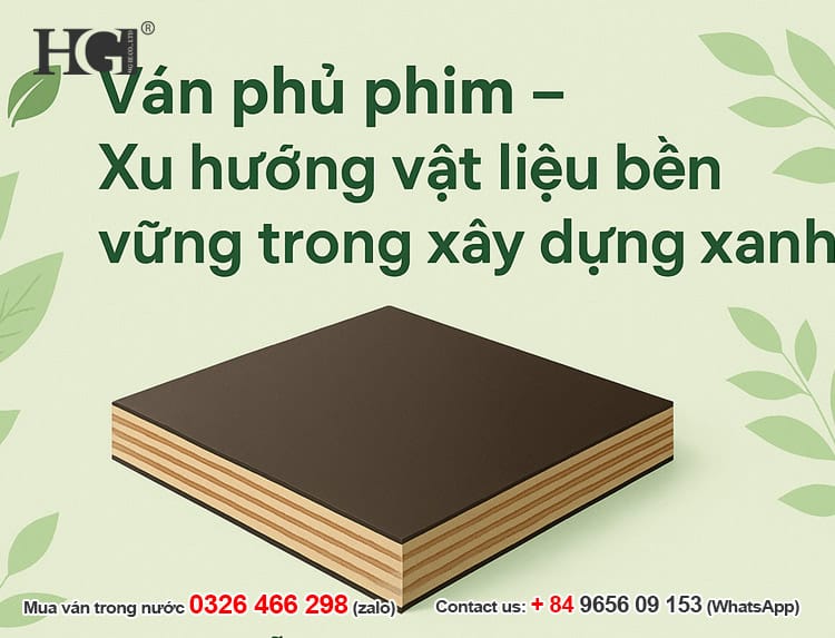ván ép phủ phim xu hướng xanh